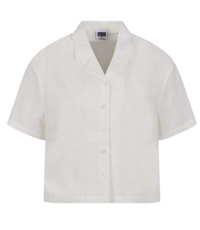 Womens/ladies Seersucker Shirt White Urban Classics
