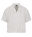 Womens/ladies Seersucker Shirt White Urban Classics-1