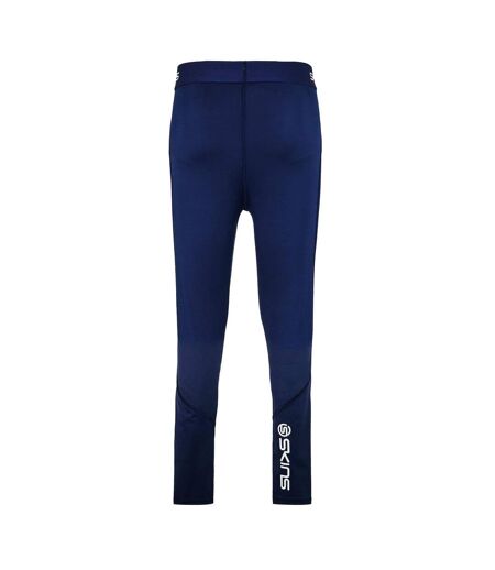 Mens Series-1 Performance Leggings Blue White Skins