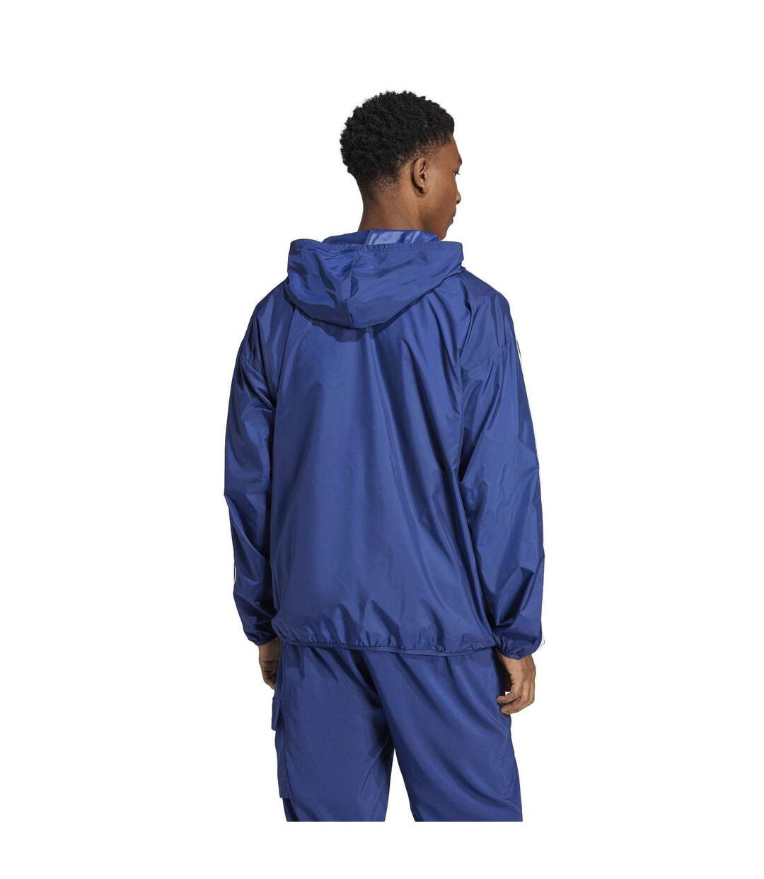 Coupe-vent Motif/style 3 Rayures 3s Homme Bleu Foncé Blanc Adidas-3