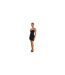 Robe Courte Sans Manches Motif/style Sculté Femme Noir Mars-1