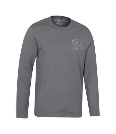 T-shirt Manches Longues Spirit Of Adventure Homme Charbon Mountain Warehouse