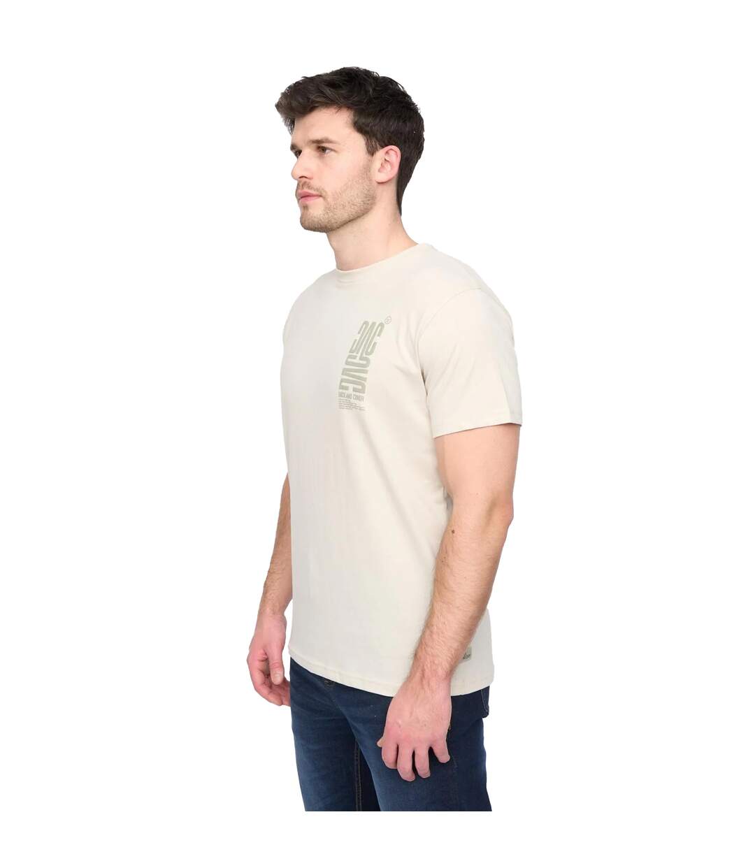 Mens tremake t-shirt pebble Duck and Cover-3