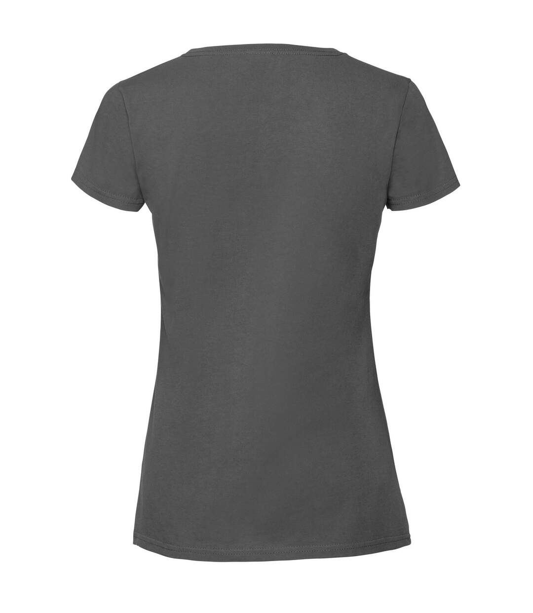Womens/ladies Iconic 190 T-shirt Light Graphite Solid Fruit Of The Loom-2