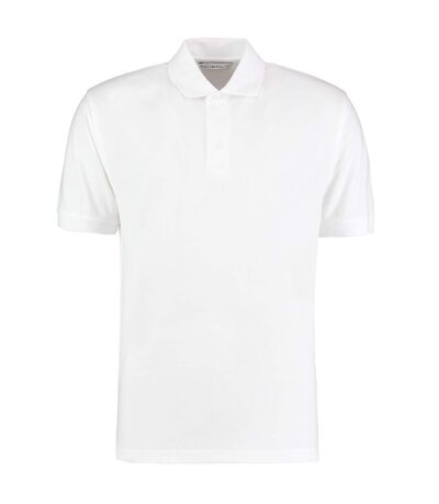 Polo klassic homme blanc Kustom Kit