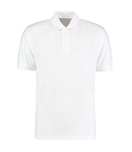 Polo klassic homme blanc Kustom Kit