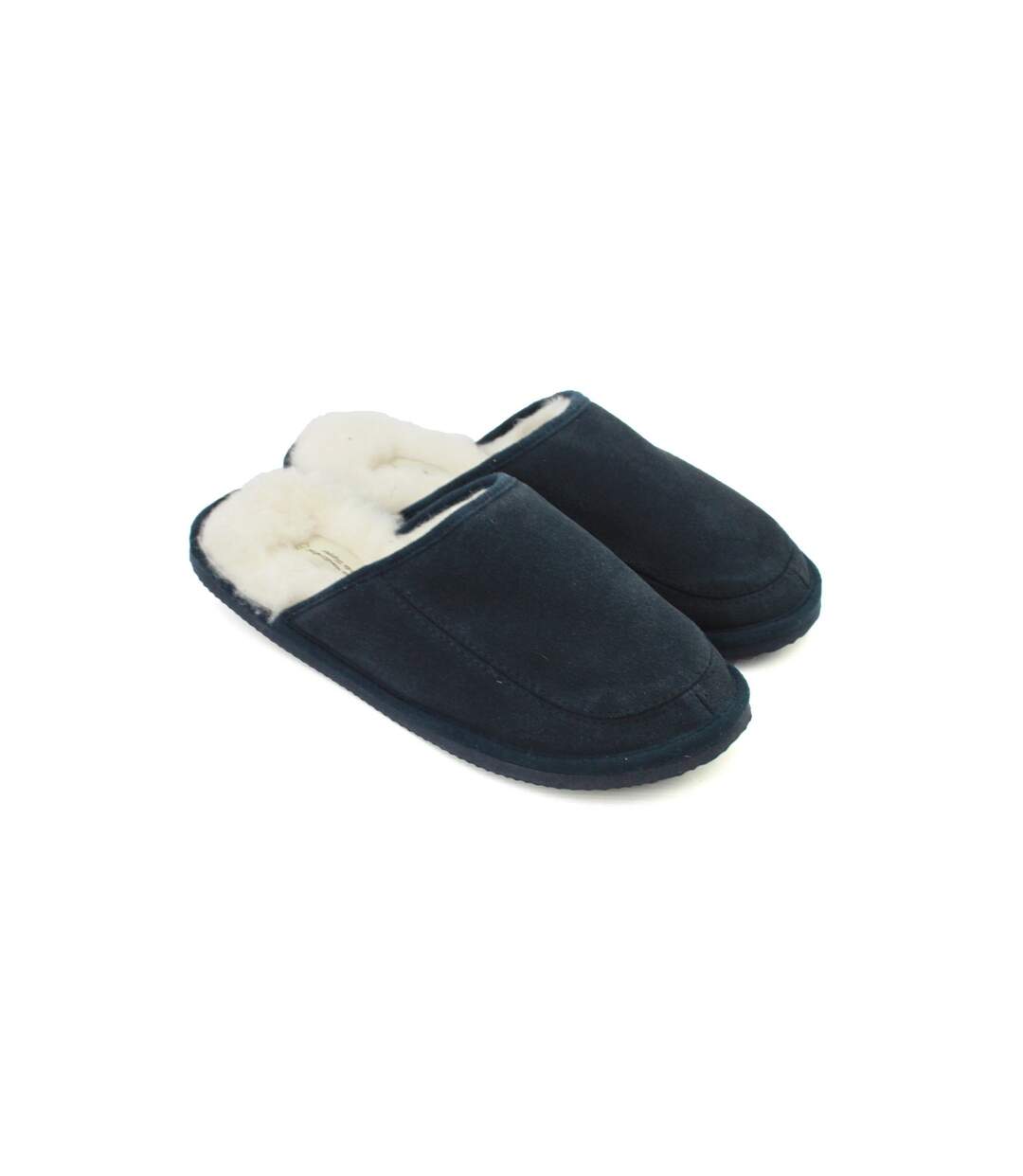 Unisex james wool-blend mules navy Eastern Counties Leather-1