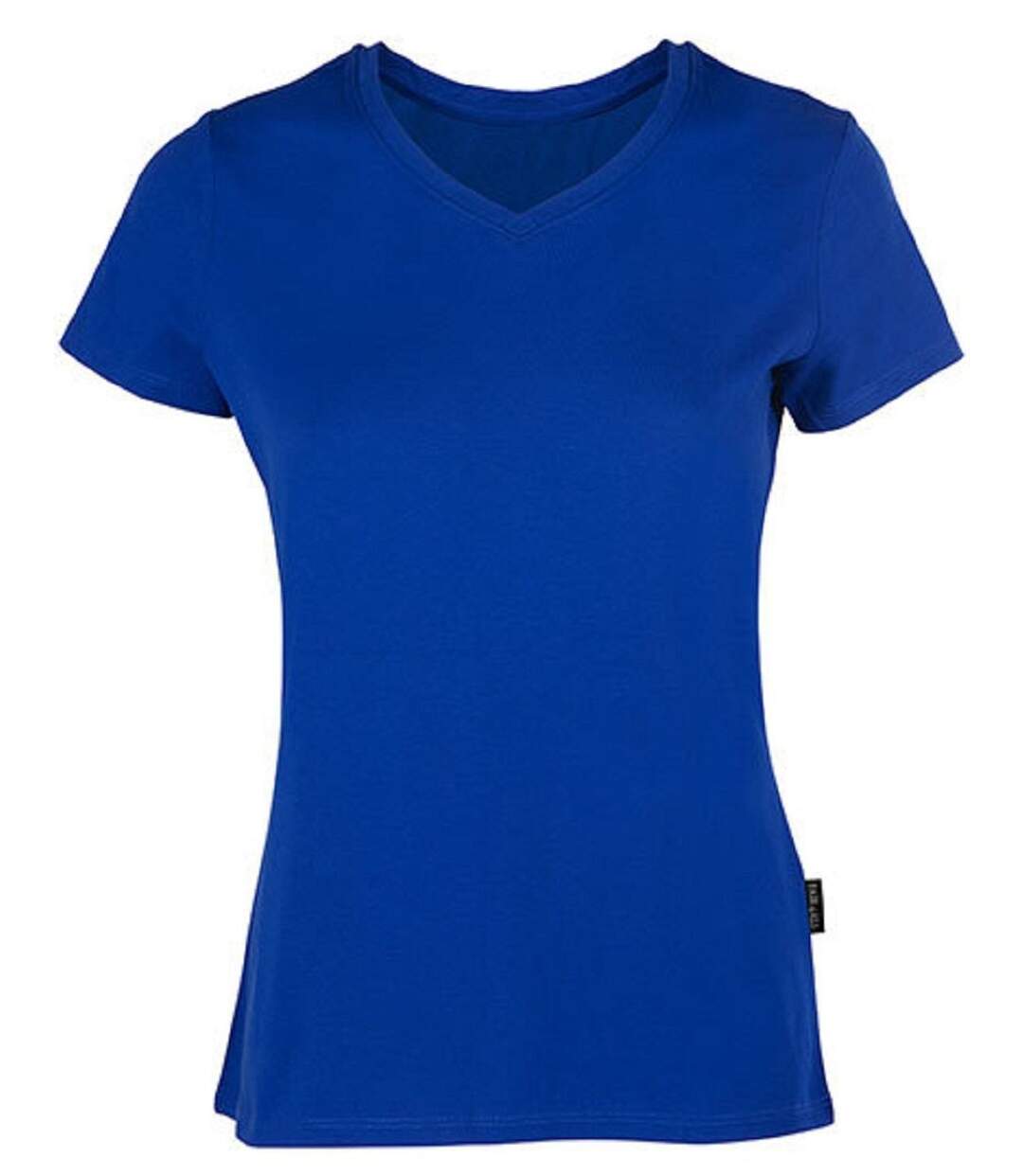 T-shirt manches courtes col V - Femme - HRM202 - bleu roi