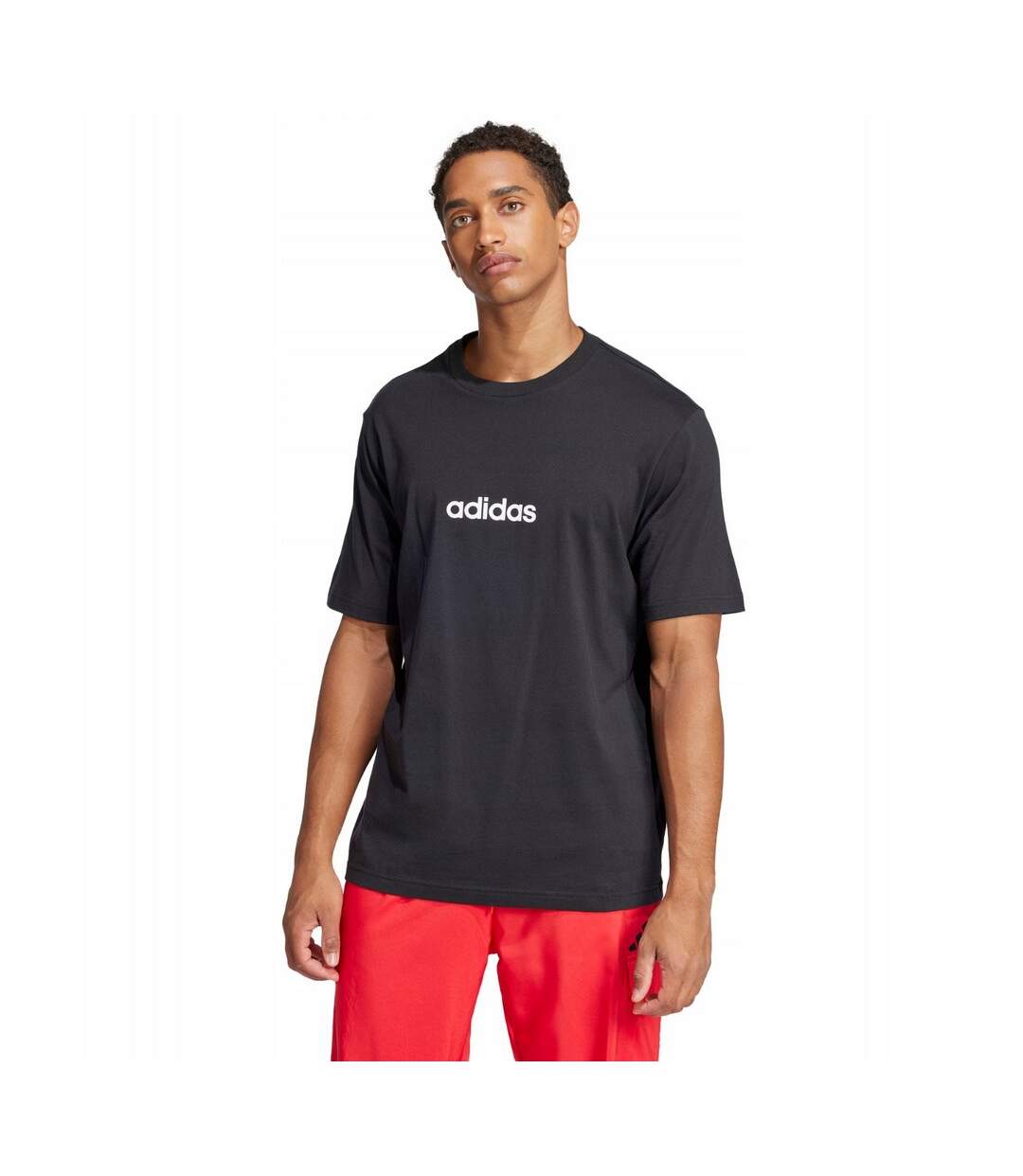T-shirt Essentials Linear Homme Noir Adidas-1