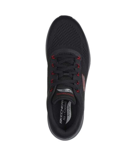 Skechers Mens Arch Fit 2.0 Sneakers (Black/Red) - UTFS10495