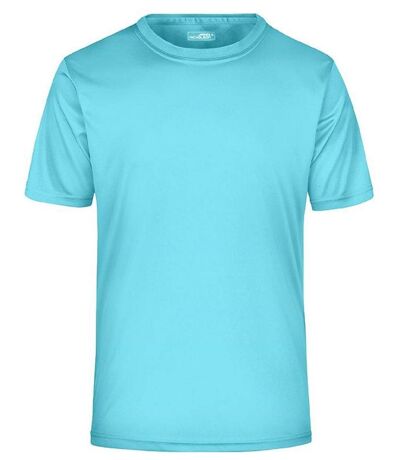 t-shirt respirant JN358 - bleu pacifique - col rond - Homme