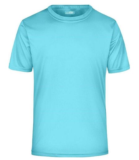 t-shirt respirant JN358 - bleu pacifique - col rond - Homme
