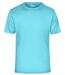 t-shirt respirant JN358 - bleu pacifique - col rond - Homme