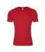 AWDis Just Cool Mens Smooth Short Sleeve T-Shirt (Fire Red) - UTRW5357