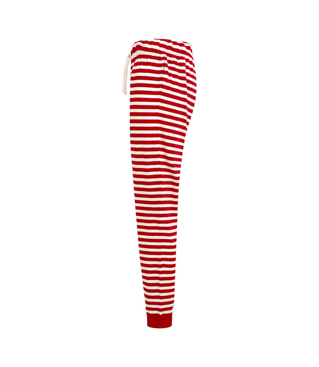 Womens/ladies stripe lounge pants red/white SF-3