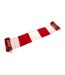 Arsenal FC Bar Scar Knitted Jacquard Winter Scarf (Red/White) (One Size)