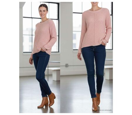Pull maille fantaisie POLLY1