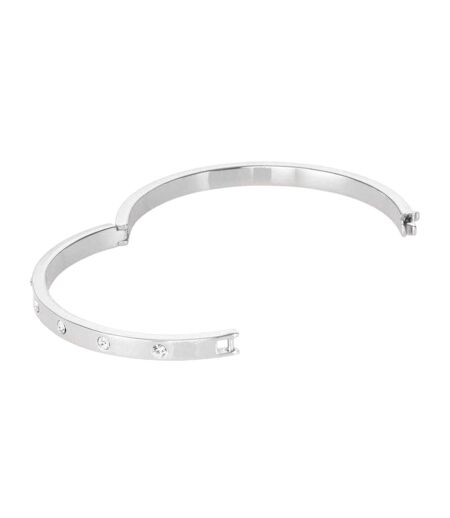Bangle One Size Crystal Silver Kate Spade