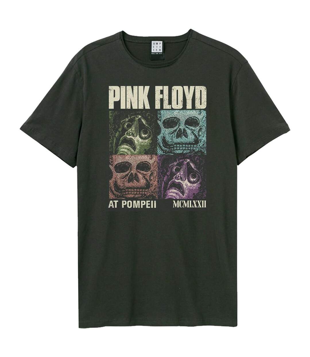 T-shirt Style Pink Floyd Pompeii Masks Adulte Charbon Amplified-1