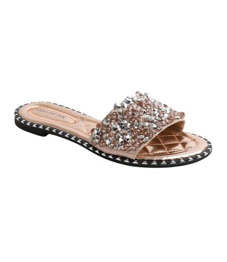 Claquettes Bella Femme Rose Doré Where´s That From