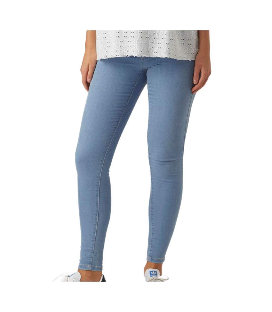 Jeggings Skinny de Grossesse Bleu Femme Mamalicious 20018718 - L-1