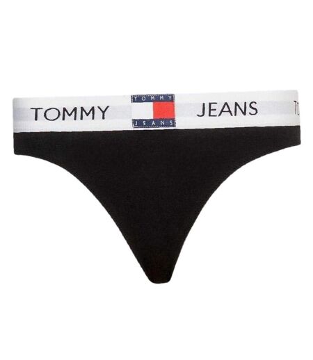 Womens/ladies Logo Bikini Bottoms Black Tommy Jeans