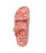 Womens/ladies appledore printed pool sliders tango red Weird Fish-4