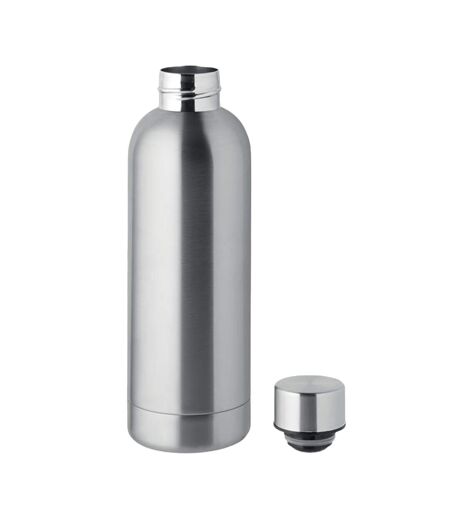 Athena double wall 500ml bottle one size matt silver MidOcean