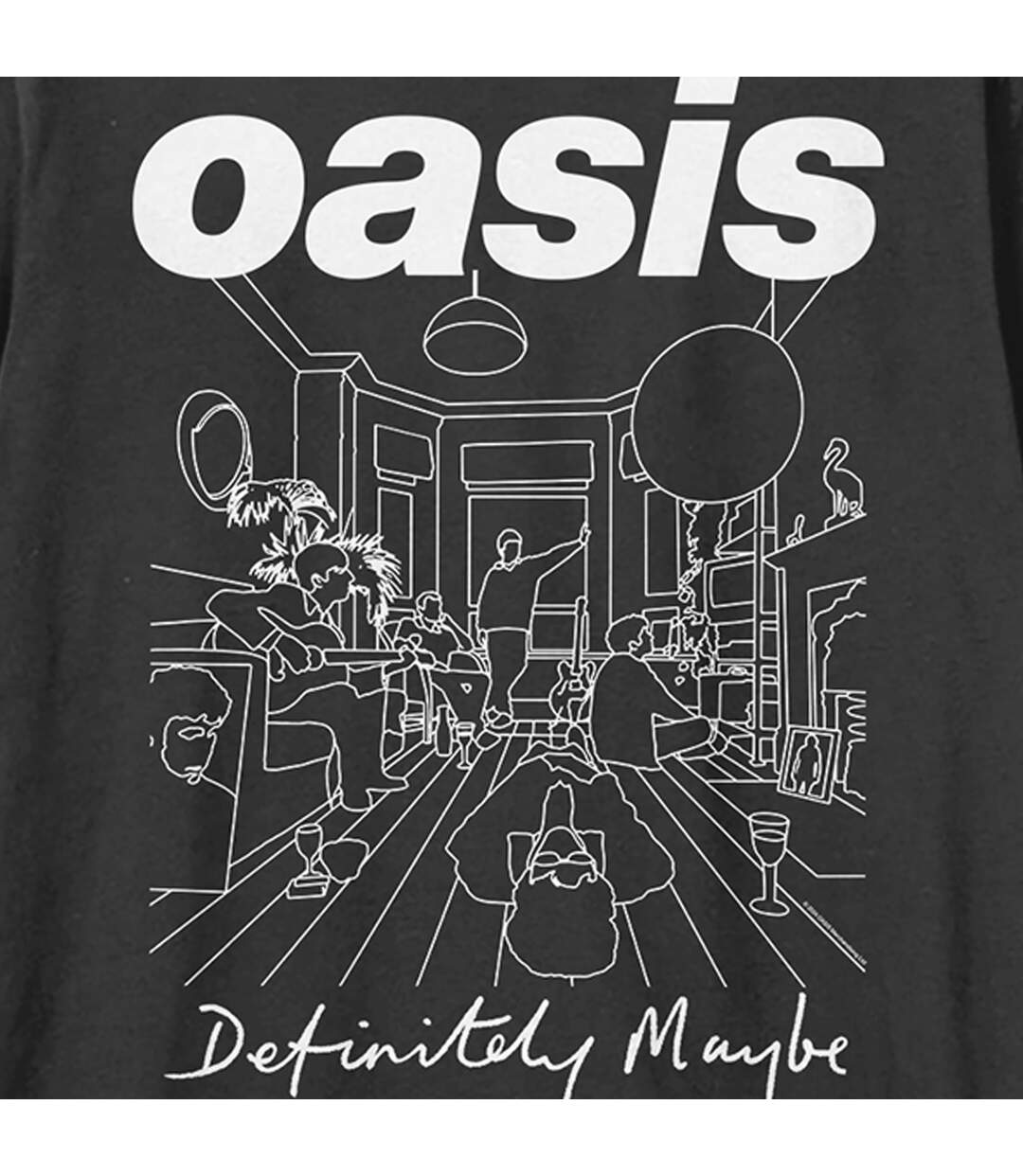 T-shirt definitely maybe adulte charbon de bois Amplified