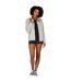 Womens/ladies Jessalyn Velour Full Zip Fleece Jacket Paloma Grey Marl Regatta-1