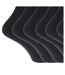 Mens 100% Cotton Ribbed Classic Socks (Pack Of 6) (Black) - UTMB144