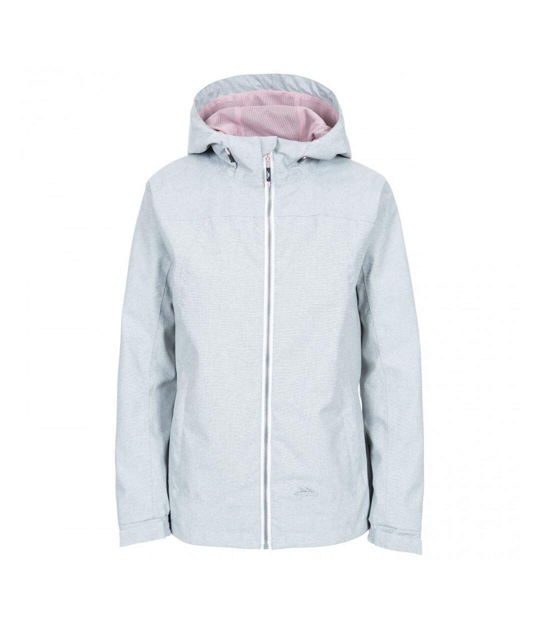 Womens/ladies Virtual Waterproof Jacket Grey Marl Trespass-1