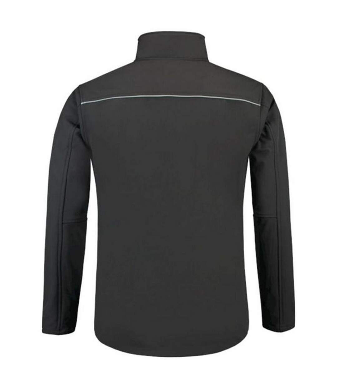 Mens Reflective Soft Shell Jacket Grey Tricorp-2