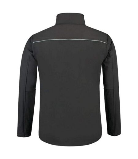 Mens Reflective Soft Shell Jacket Grey Tricorp