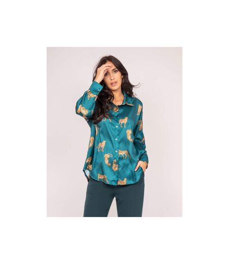 Chemise satin motifs ORACIO - Dona X Lisa