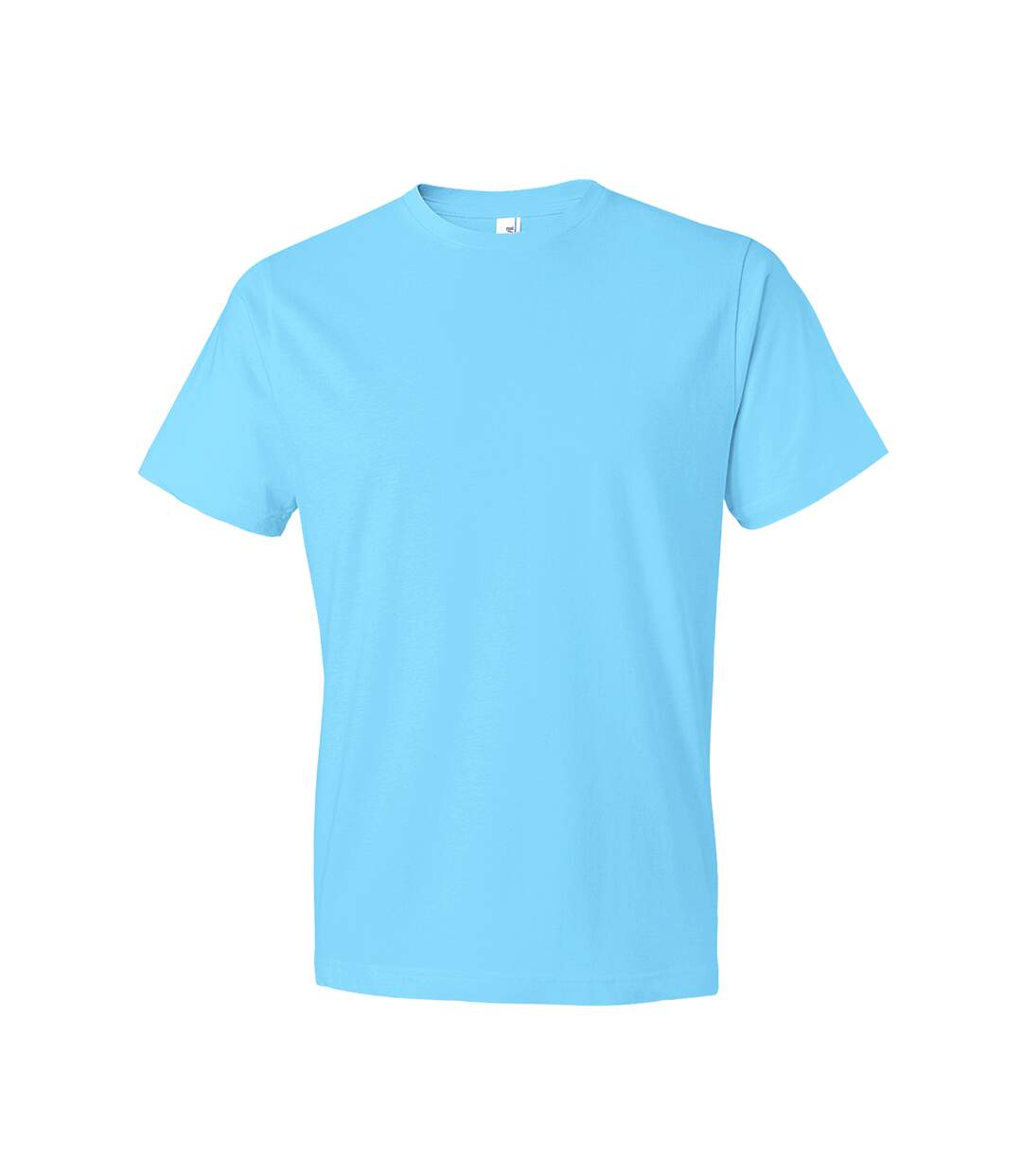Mens Fashion T-shirt Caribbean Blue Anvil-2