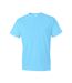 Mens Fashion T-shirt Caribbean Blue Anvil-2