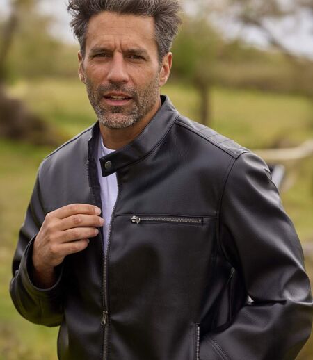 Le Blouson Esprit Biker Noir