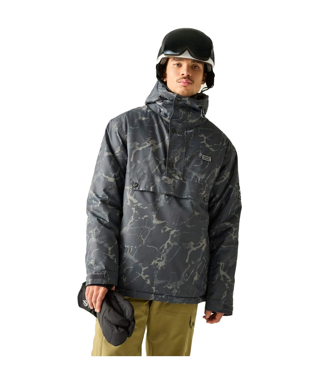Blouson De Ski Motif/style Fissuré Freeride Homme Noir Dare 2B-2