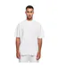Mens Mock Neck Oversized T-shirt White Build Your Brand-2