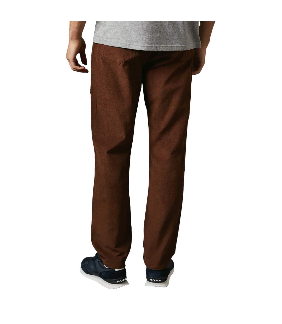 Pantalon homme marron jaune Maine-2