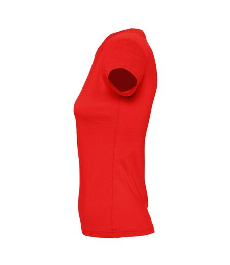 SOLS Womens/Ladies Imperial Heavy Short Sleeve Tee (Red)