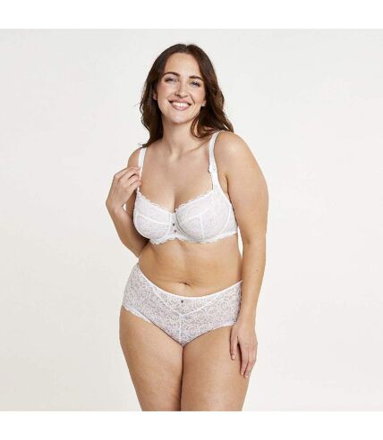 Soutien-gorge grand maintien blanc Confidentielle