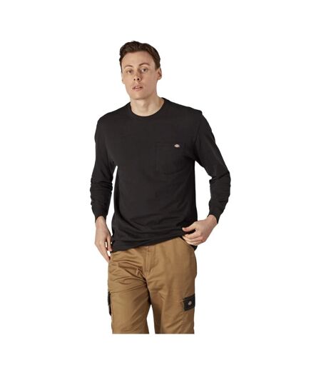 Dickies Mens Luray Pocket Long-Sleeved T-Shirt (Black)