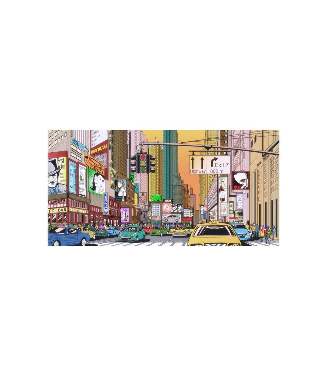 Papier Peint XXL L'heure de Pointe à New York 270x550cm-2