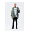 Hype Mens Luxe Longline Parka (Khaki)