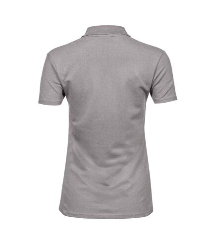 Womens/ladies luxury stretch polo shirt stone Tee Jays