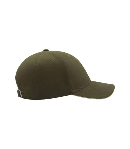 Lot de 2  casquettes en coton épais adulte olive Atlantis