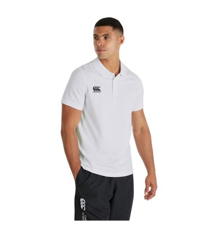 Canterbury Mens Waimak Short Sleeve Pique Polo Shirt (White) - UTPC2463