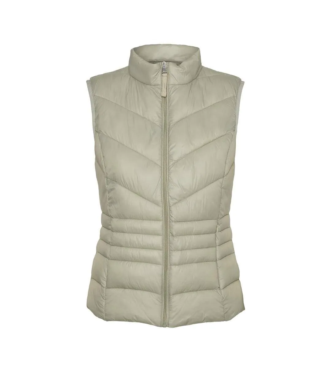 Doudoune sans manche beige femme vero moda sorayasiv-1